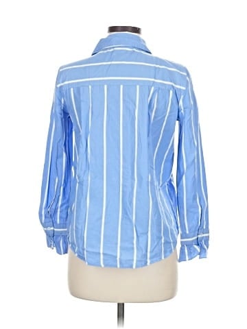 Zara Basic Long Sleeve Button-Down Shirt (view 2)