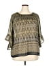 DressBarn 100% Polyester Gold 3/4 Sleeve Blouse Size XL - photo 1