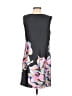 Ann Taylor LOFT 100% Polyester Graphic Gray Cocktail Dress Size 4 - photo 2