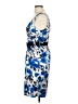 Intrigue Print Blue Cocktail Dress Size 6 - photo 5