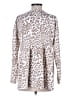 Bibi Animal Print Ivory Long Sleeve Blouse Size S - photo 2