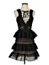 Self-Portrait 100% Polyester Black Cocktail Dress Size 4 - photo 1