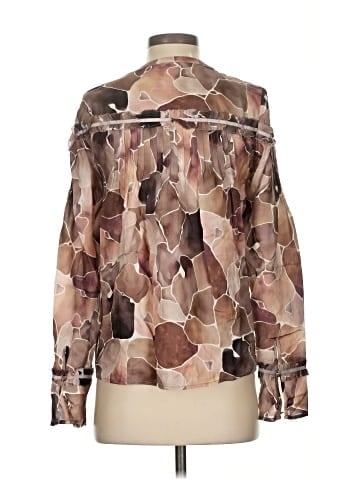 Ecru Long Sleeve Blouse (view 2)