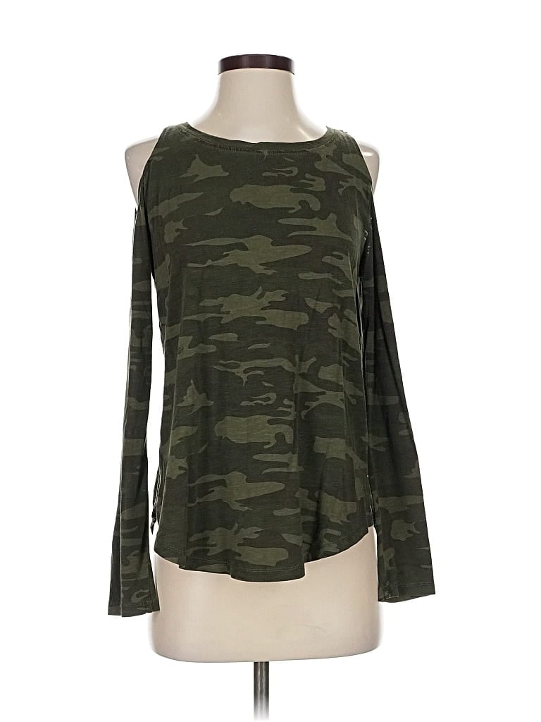 Pre-owned Sanctuary Long Sleeve T-shirt In Green