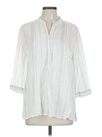 John Paul Richard 3/4 Sleeve Button-Down Shirt (view 1)