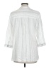 John Paul Richard 100% Lyocell Stripes White 3/4 Sleeve Button-Down Shirt Size L - photo 2