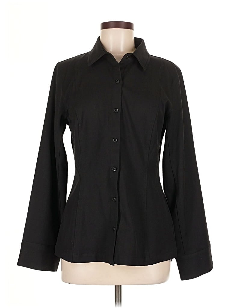 Pre-owned Chaser Long Sleeve Blouse In Black