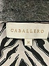 Caballero Animal Print Silver 3/4 Sleeve Blouse Size M - photo 7