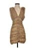 Zara Tweed Tan Cocktail Dress Size S - photo 1