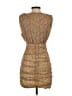 Zara Tweed Tan Cocktail Dress Size S - photo 2