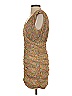 Zara Tweed Tan Cocktail Dress Size S - photo 5