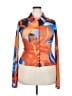 Kai Print Orange Long Sleeve Blouse Size 2X - photo 1