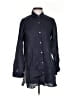 Theory Black Long Sleeve Button-Down Shirt Size 2 - photo 1