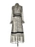 ASOS 100% Polyester Animal Print Silver Gray Cocktail Dress Size 2 - photo 2