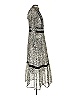 ASOS 100% Polyester Animal Print Silver Gray Cocktail Dress Size 2 - photo 4
