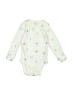 Carter's 100% Cotton Ivory Long Sleeve Onesie 0-3 MO / 3 MO - photo 1