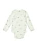 Carter's 100% Cotton Ivory Long Sleeve Onesie 0-3 MO / 3 MO - photo 2