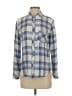 Rails 100% Rayon Plaid Blue Long Sleeve Button-Down Shirt Size S - photo 1