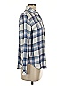 Rails 100% Rayon Plaid Blue Long Sleeve Button-Down Shirt Size S - photo 4