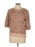 DemyLee Animal Print Brown Pullover Sweater Size L - photo 1