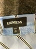Express 100% Polyester Stripes Blue Formal Skirt Size M - photo 4