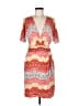BCBGMAXAZRIA Print Orange Cocktail Dress Size M - photo 1