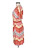 BCBGMAXAZRIA Print Orange Cocktail Dress Size M - photo 5