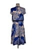 BCBGMAXAZRIA Paisley Blue Casual Dress Size M - photo 2