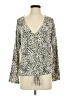 Off Duty Gray Long Sleeve Blouse Size XS - photo 1