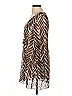Be Creative 100% Polyester Animal Print Brown Casual Dress Size L - photo 5