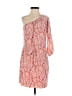 Britt Ryan 100% Silk Print Red Cocktail Dress Size 0 - photo 1