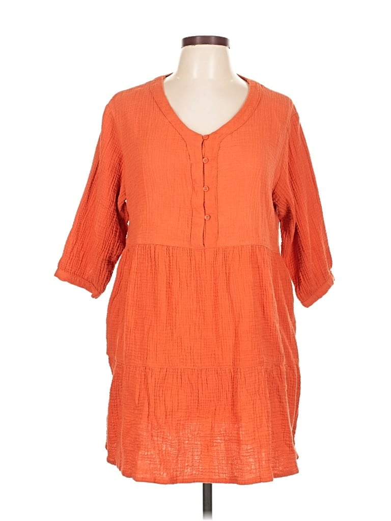 Pre-owned Serra Casual Dress In Orange