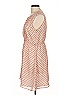 Esley 100% Polyester Polka Dots Tan Casual Dress Size L - photo 5