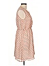 Esley 100% Polyester Polka Dots Tan Casual Dress Size L - photo 4