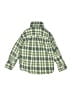 Bella Bliss 100% Cotton Plaid Green Long Sleeve Button-Down Shirt Size 4 - photo 2