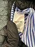Cupio 100% Cotton Blue 3/4 Sleeve Blouse Size L - photo 5