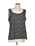 Ann Taylor LOFT 100% Polyester Black Sleeveless Top Size L - photo 1