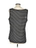 Ann Taylor LOFT 100% Polyester Black Sleeveless Top Size L - photo 2