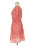 Needle & Thread Chevron-herringbone Orange Casual Dress Size M - photo 4