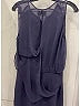 Acne Studios 100% Silk Solid Blue Purple Cocktail Dress Size 32 waist - photo 5
