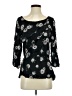 Deletta 100% Rayon Black 3/4 Sleeve Blouse Size S - photo 1