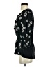 Deletta 100% Rayon Black 3/4 Sleeve Blouse Size S - photo 5