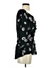 Deletta 100% Rayon Black 3/4 Sleeve Blouse Size S - photo 4