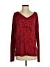 Athleta Paisley Burgundy Pullover Sweater Size M (estimated) - photo 1