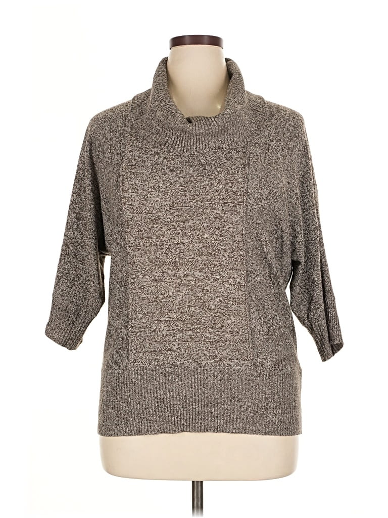 Pre-owned Ab Studio Turtleneck Sweater In Gray