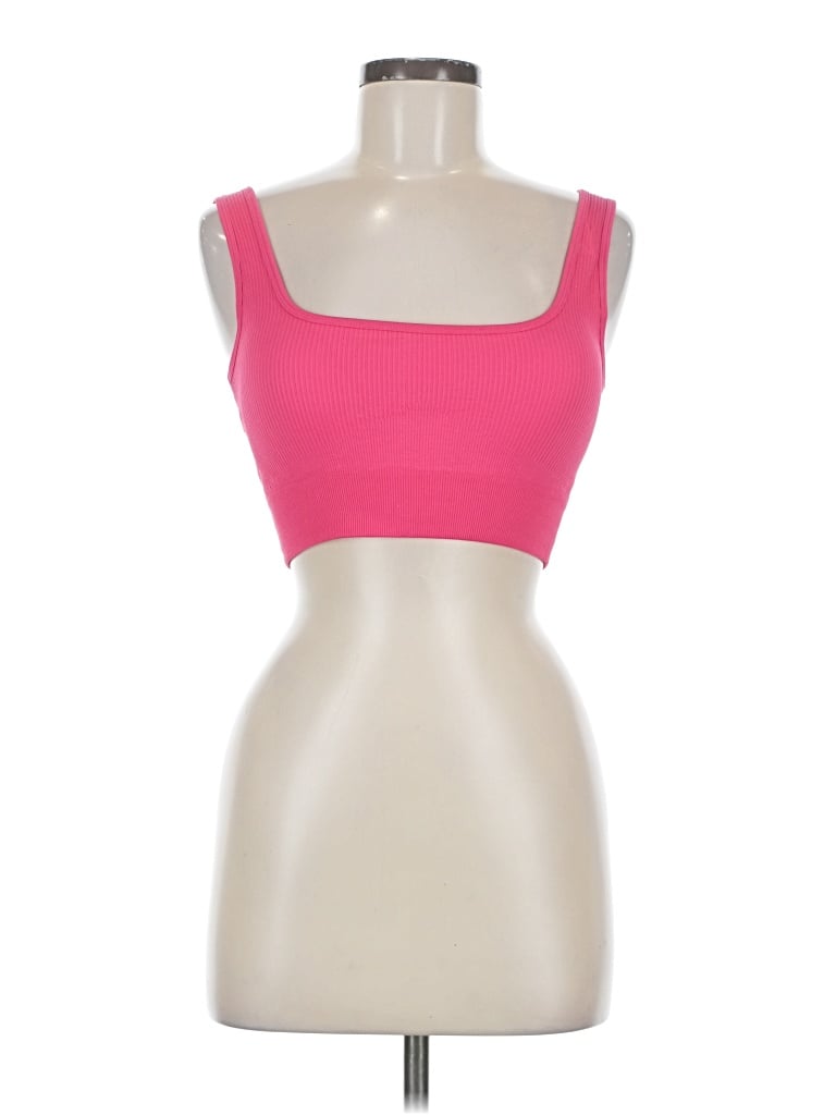 Pre-owned Oqq Sports Bra In Pink