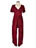Maeve 100% Rayon Paisley Red Jumpsuit Size 8 (petite) - photo 1