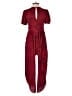 Maeve 100% Rayon Paisley Red Jumpsuit Size 8 (petite) - photo 2