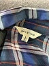 Max Studio 100% Rayon Plaid Blue Long Sleeve Button-Down Shirt Size L - photo 7