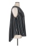 Torrid 100% Polyester Stripes Black Sleeveless Blouse Size 1X Plus (1) - photo 4
